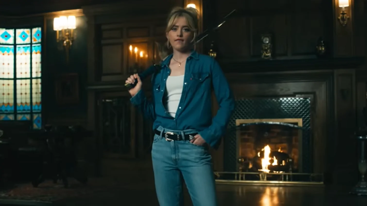 Kathryn Newton behind the scenes of Ready or Not 2: Here I Come