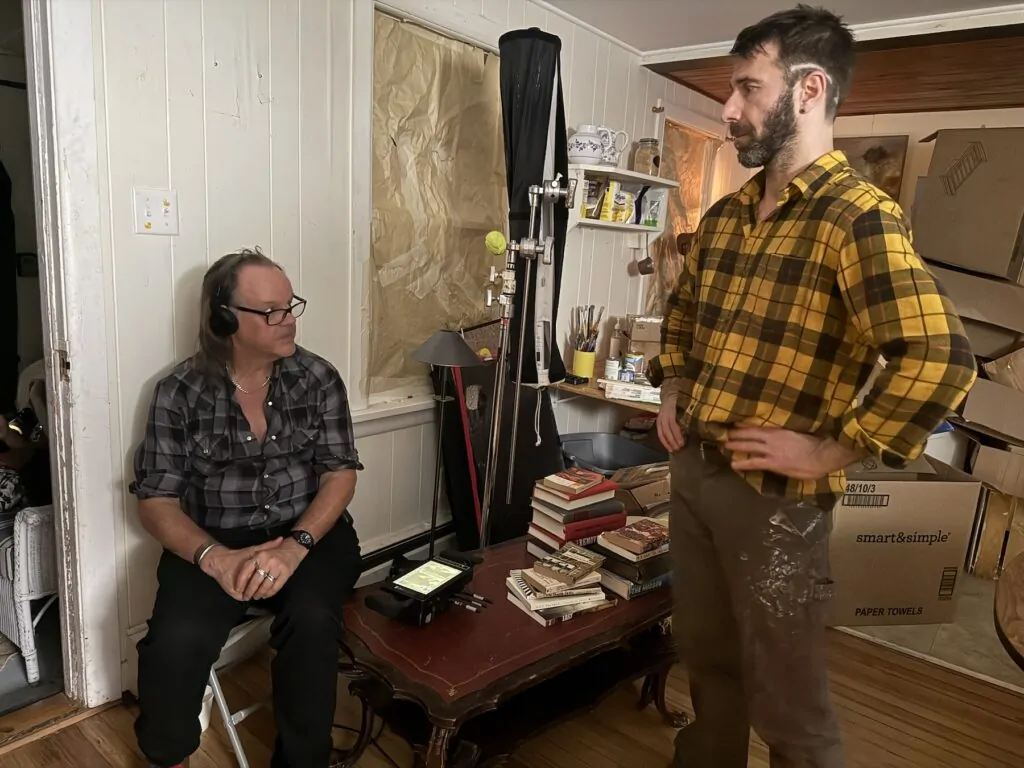 on the set of Larry Fessenden's new monster movie TRAUMA, OR MONSTERS ALL