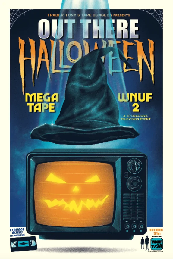 Out There Halloween screen-print