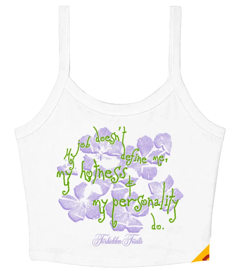 Forbidden Fruits x Super Yaki Hotness Micro Rib Spaghetti Strap Tank