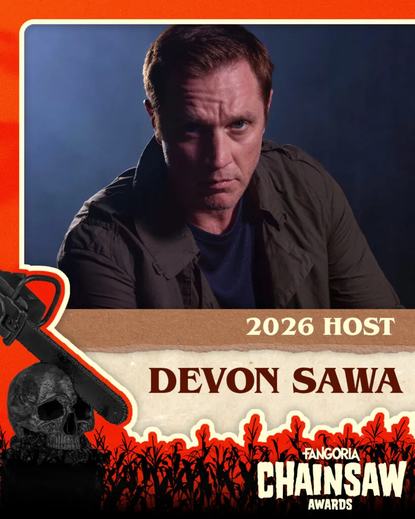 horror movie awards devon sawa 2026 FANGORIA Chainsaw Awards host