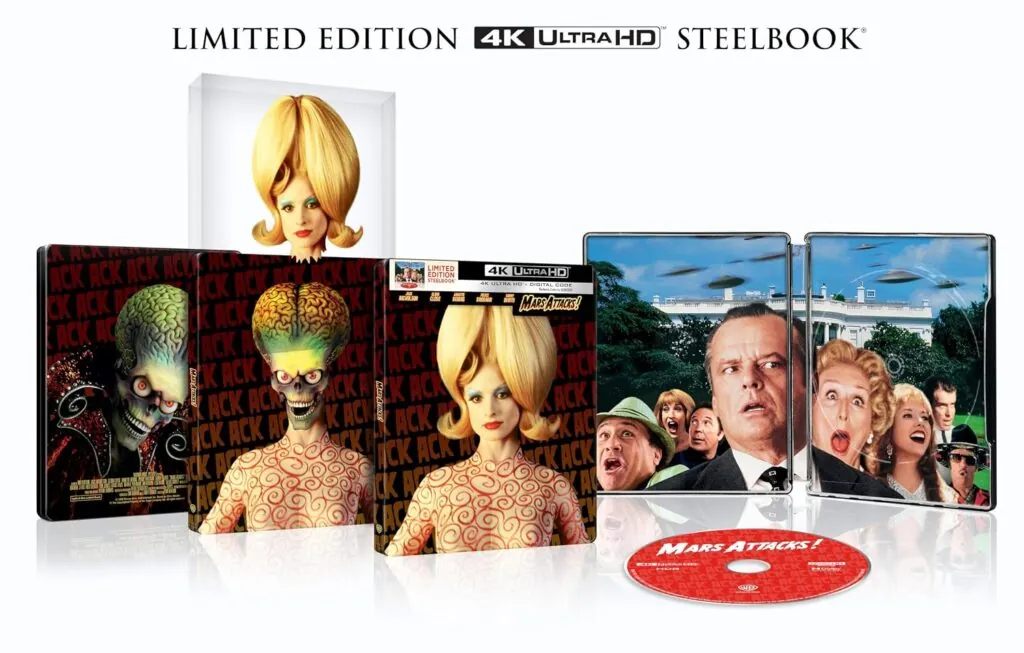 Mars Attacks! (4K UHD + Digital Code Limited Edition SteelBook) - Warner Bros. Home Entertainment