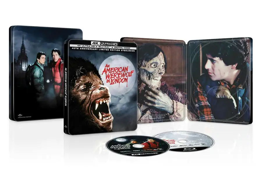 An American Werewolf in London: 45th Anniversary Edition (Limited Edition 4K Ultra HD Steelbook + Blu-ray + Digital) - Studio Distribution Services