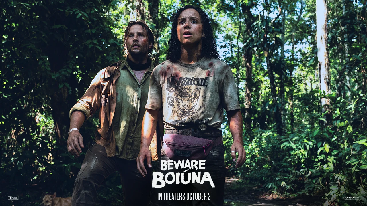 Logan Marshall-Green and Kiana Madeira in Beware Boiúna