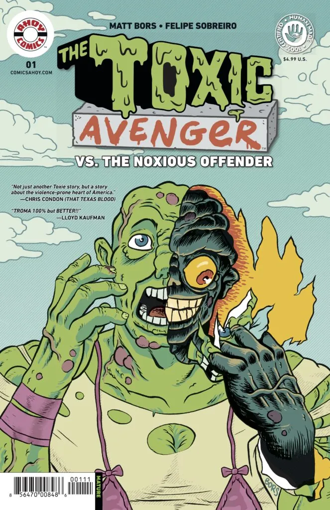 toxic avenger vs. noxious offender (Credit: AHOY Comics)