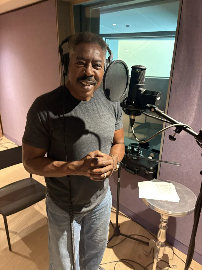 Ernie Hudson recording. (Credit: LVCRFT)