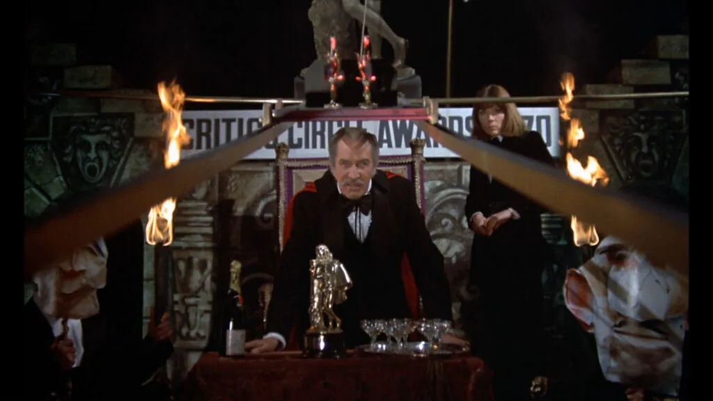 Vincent Price in THEATRE OF BLOOD. (Credit: United Artists)