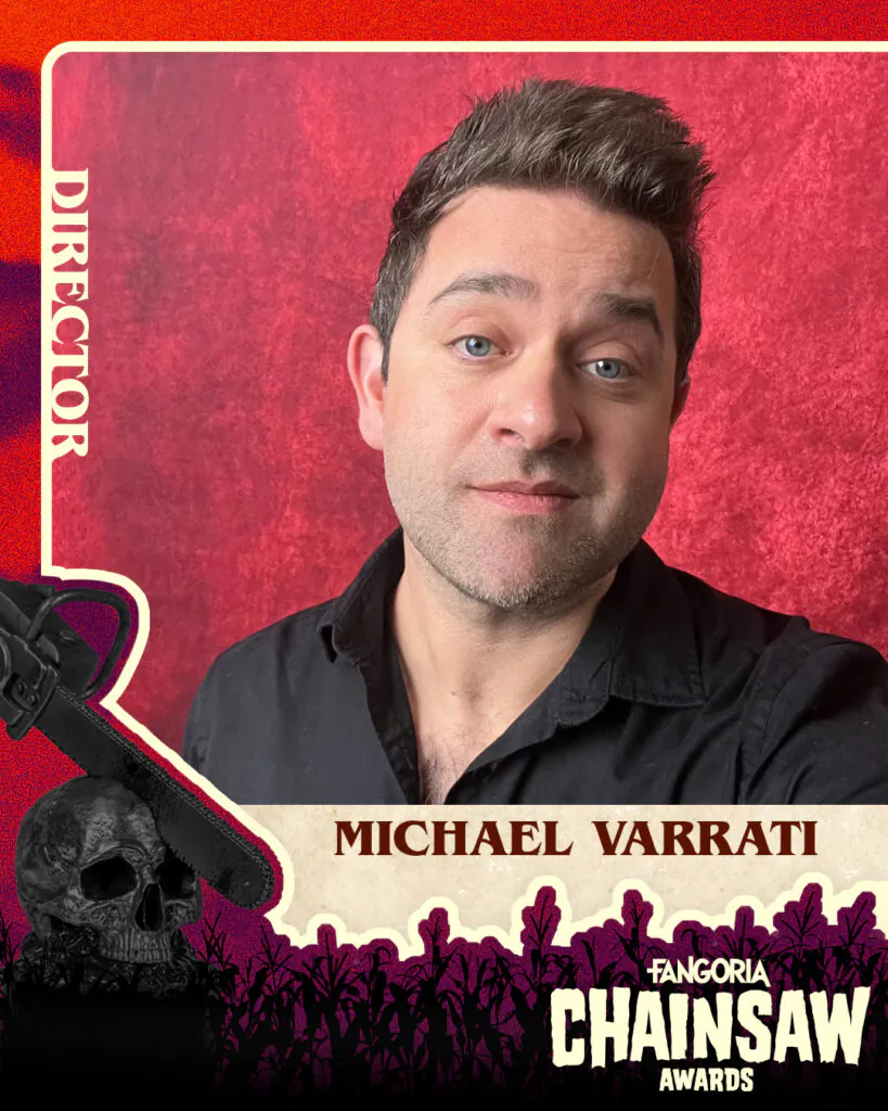 Michael Varrati's FANGORIA Chainsaw Awards director graphic.