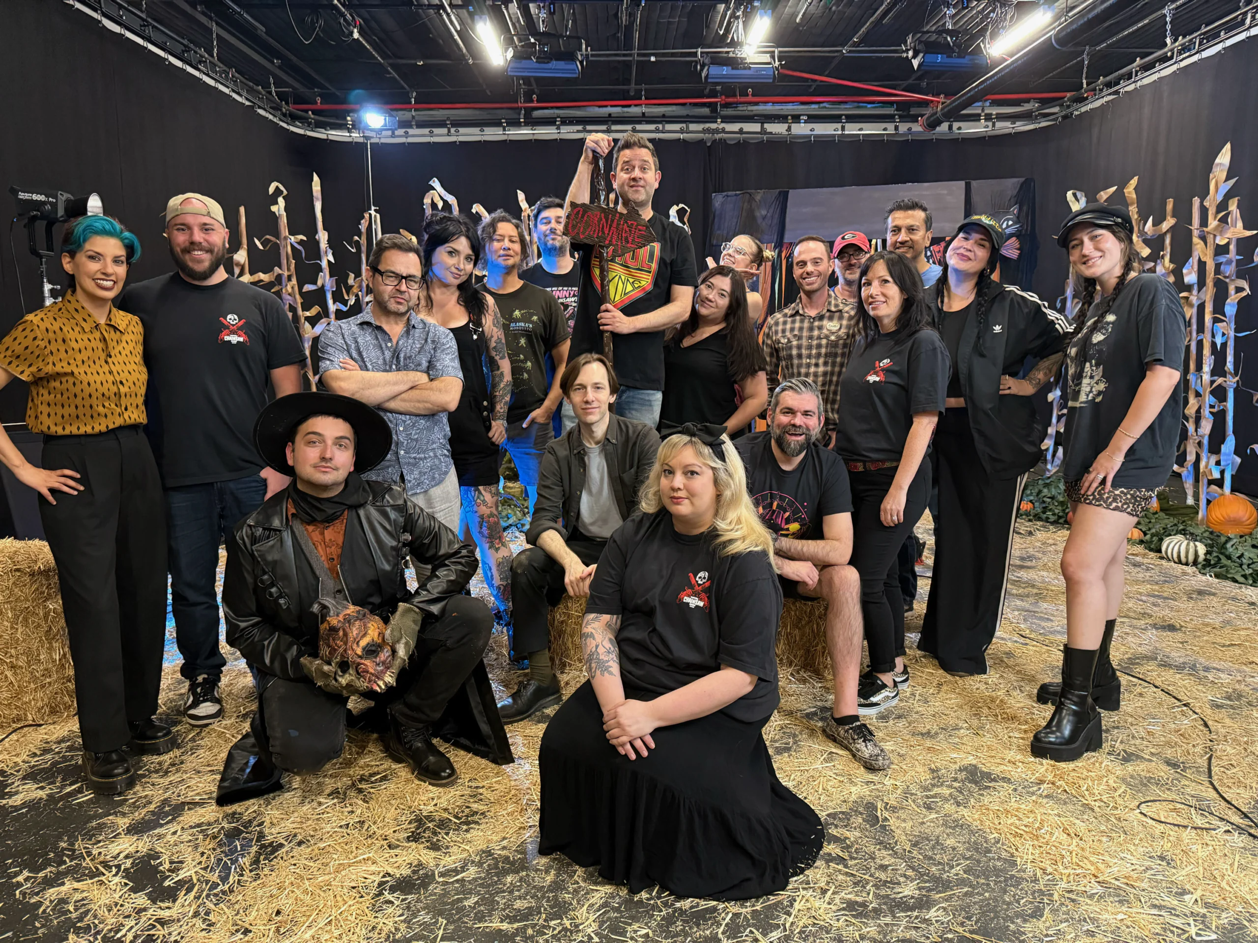 The production team of the FANGORIA Chainsaw Awards. (Courtesy of Michael Varrati)