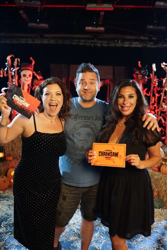 Tiffany Shepis, Michael Varrati, and Felissa Rose.