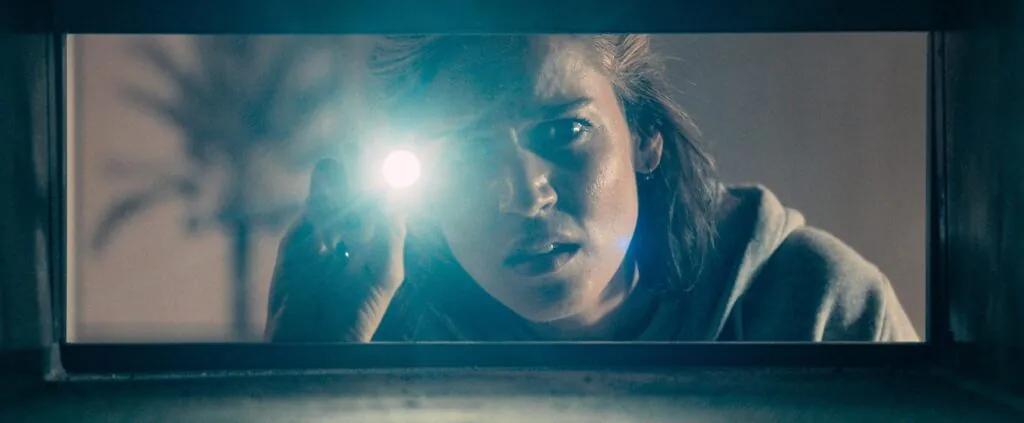 Matilda Lutz in CRAWLERS. (Credit: Roadside Attraction/Saban Films)