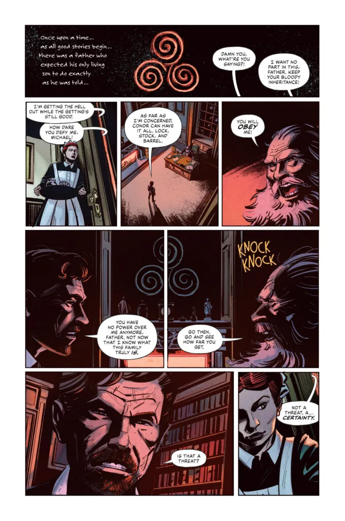 THE HEIR page 1. (Credit: Mad Cave Studios)