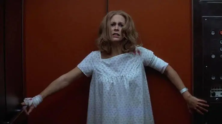 Jamie Lee Curtis in HALLOWEEN II. (Credit: Universal Pictures)