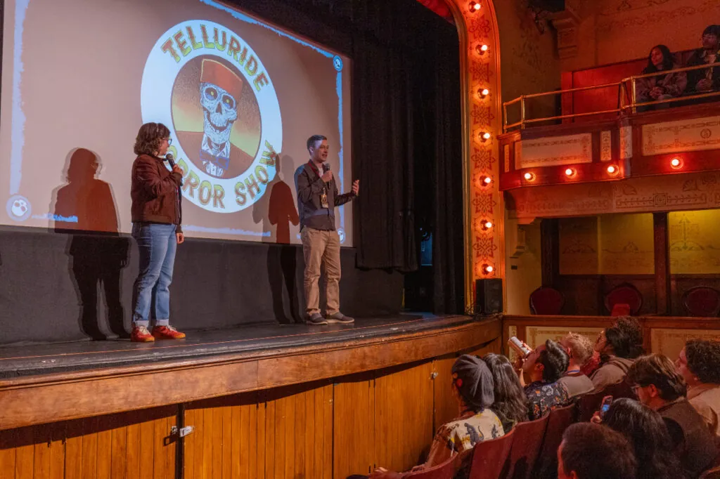 Meredith Borders and John Abbott for WHEN YOU SEE IT at Telluride Horror Show.