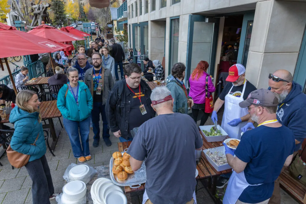 The pig roast at Telluride Horror Show.