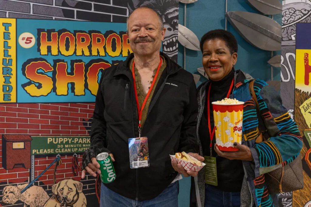 Steven Barnes and Tananarive Due at Telluride Horror Show.