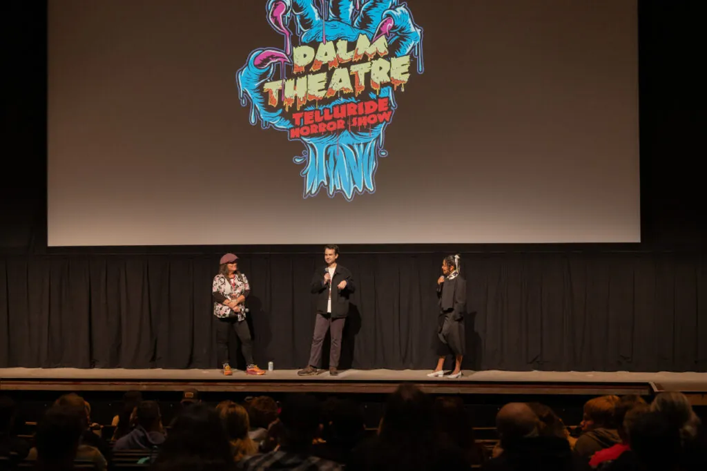 Toby Poser, Henry Chaisson and Vanessa Beletic at Telluride Horror Show.