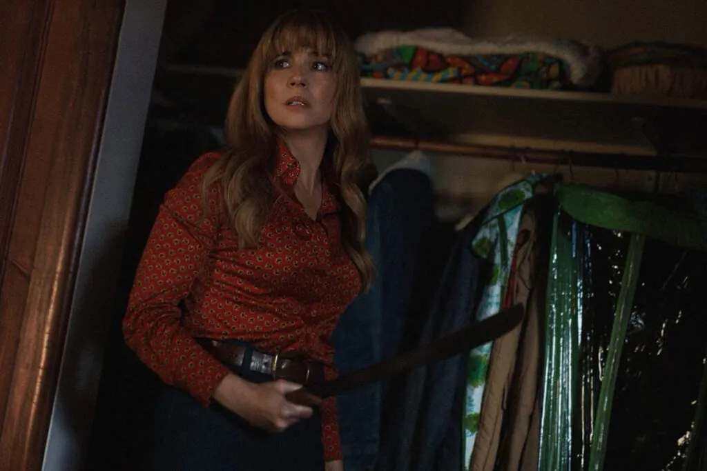 Linda Cardellini in CRYSTAL LAKE. (Credit: Peacock)